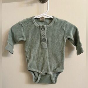 Kate Quinn Velour Long Sleeve Bodysuit